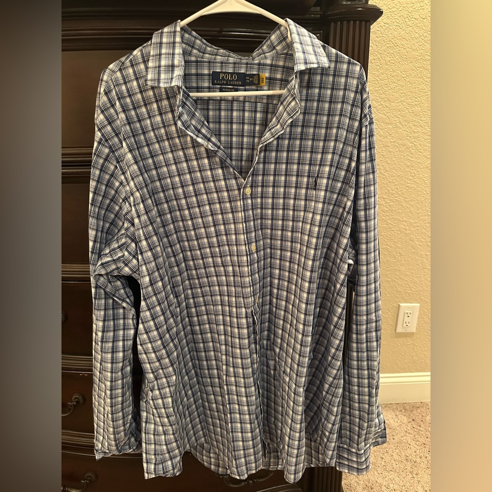 Ralph Lauren Long Sleeve Button Up Polo
